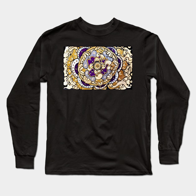 Gold N Lavander Long Sleeve T-Shirt by Julie Ann Stricklin